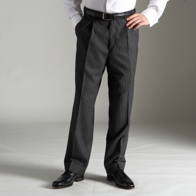 Charles Tyrwhitt Charcoal chalk stripe English Suit Trousers