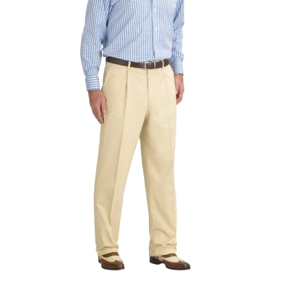 Stone Cotton Suit Trousers