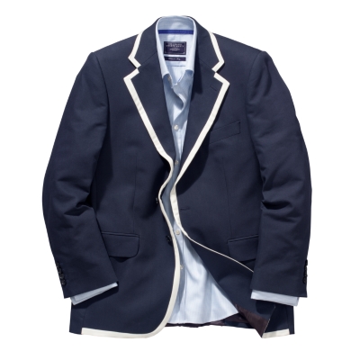 Charles Tyrwhitt Navy Edge Trim Blazer