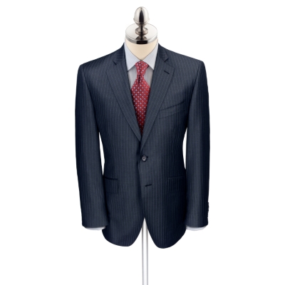 Grey Pinstripe High Yarn Count Suit Jacket
