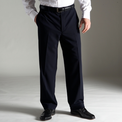 Charles Tyrwhitt Navy Italian Wool Travel Suit Trousers