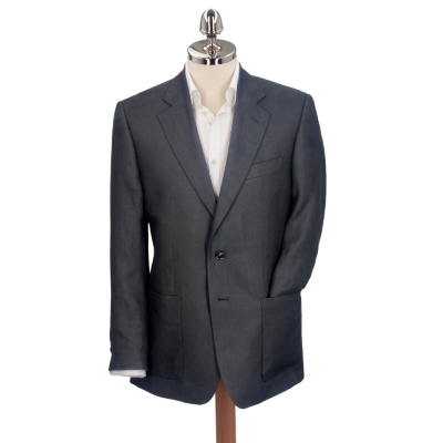 Charles Tyrwhitt Black Linen Suit Jacket