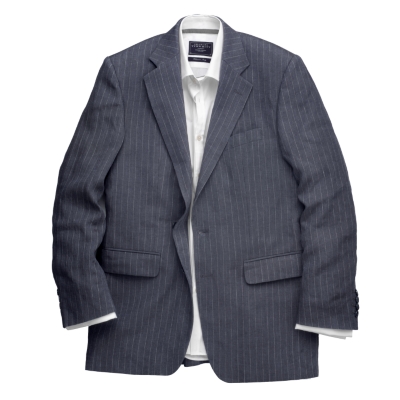 Navy stripe Linen Jacket