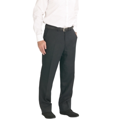 Black Linen Suit Trousers