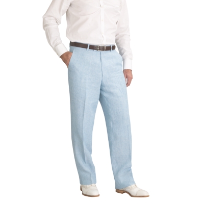 Charles Tyrwhitt Sky Blue Linen Suit Trousers