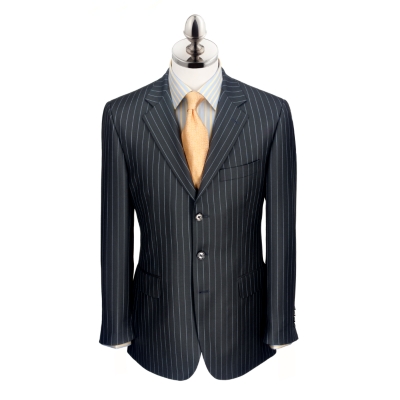 Dark Navy Pinstripe English Suit Jacket