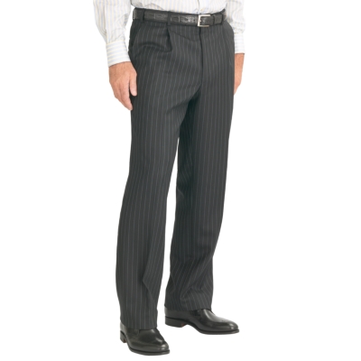 Dark Navy Pinstripe English Suit Trousers