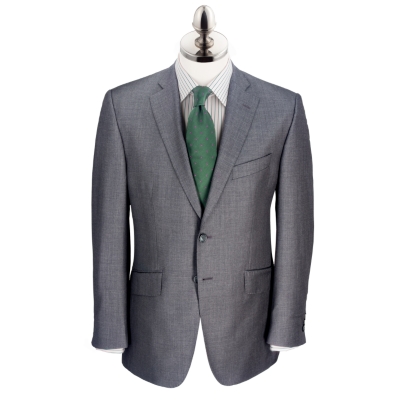 Charcoal Sharkskin High Yarn Count Suit Jacket