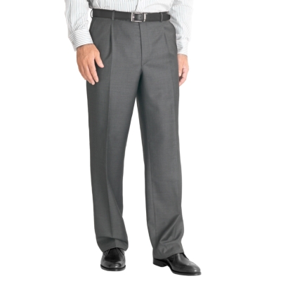 Charcoal Sharkskin High Yarn Count Suit Trousers