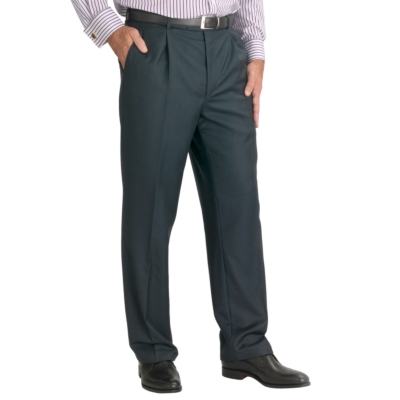Charles Tyrwhitt Navy Sharkskin High Yarn Count Suit Trousers